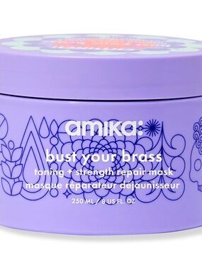 amika Bust Your Brass Toning + Strength Repair Mask — Lavender and Deep Violet